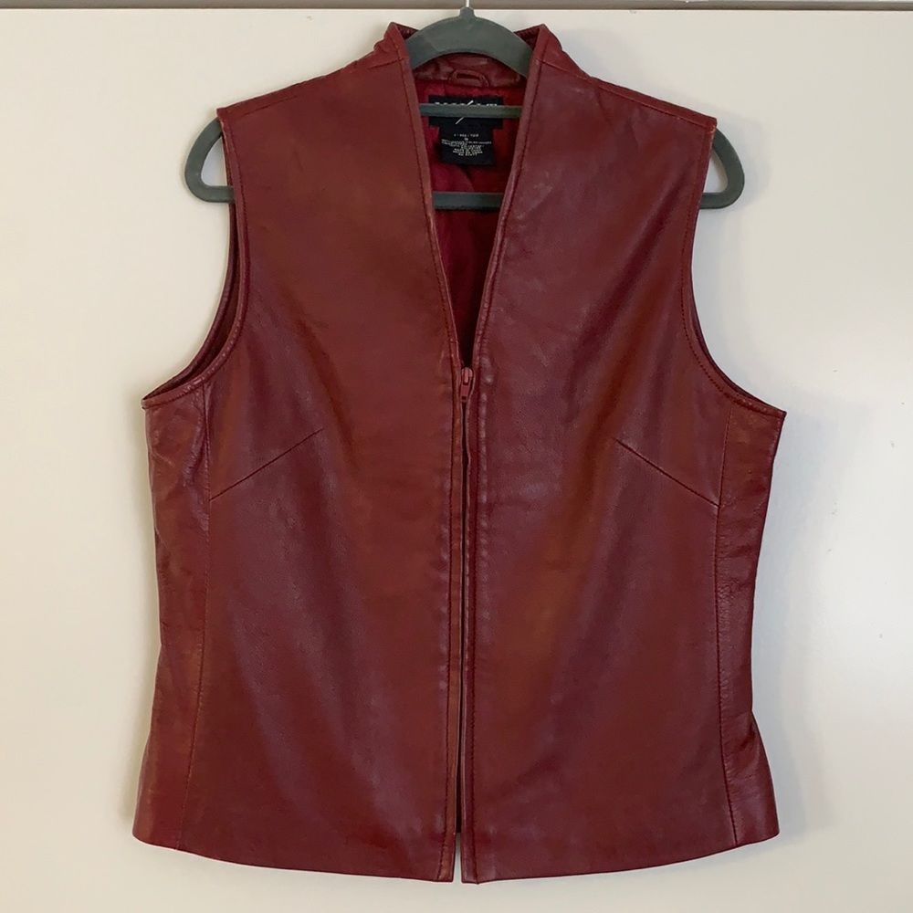 Vintage Mixit leather vest